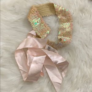 Ribbon sequin tie/belt